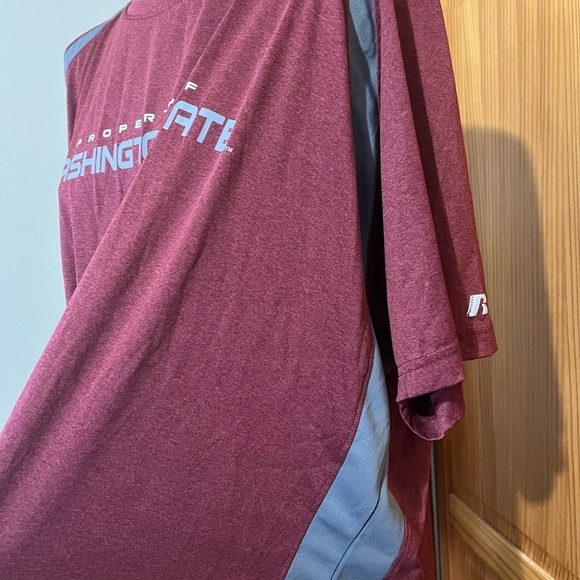 Men’s Russell Dri-Fit WSU Cougars 3XL Short Sleeve Shirt Athletic Casual - Picture 4 of 7